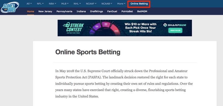 Sports Betting Examples